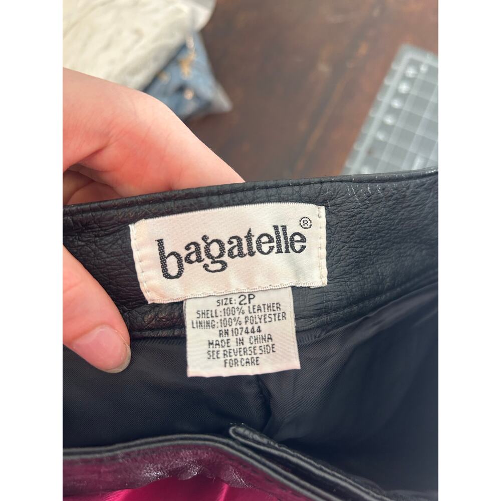 Vintage Bagatelle Women's Leather pants Small Grunge - Picture 5 of 6
